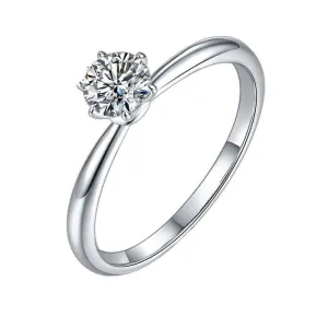0.5ct D Color Diamond Solitaire Engagement Rings