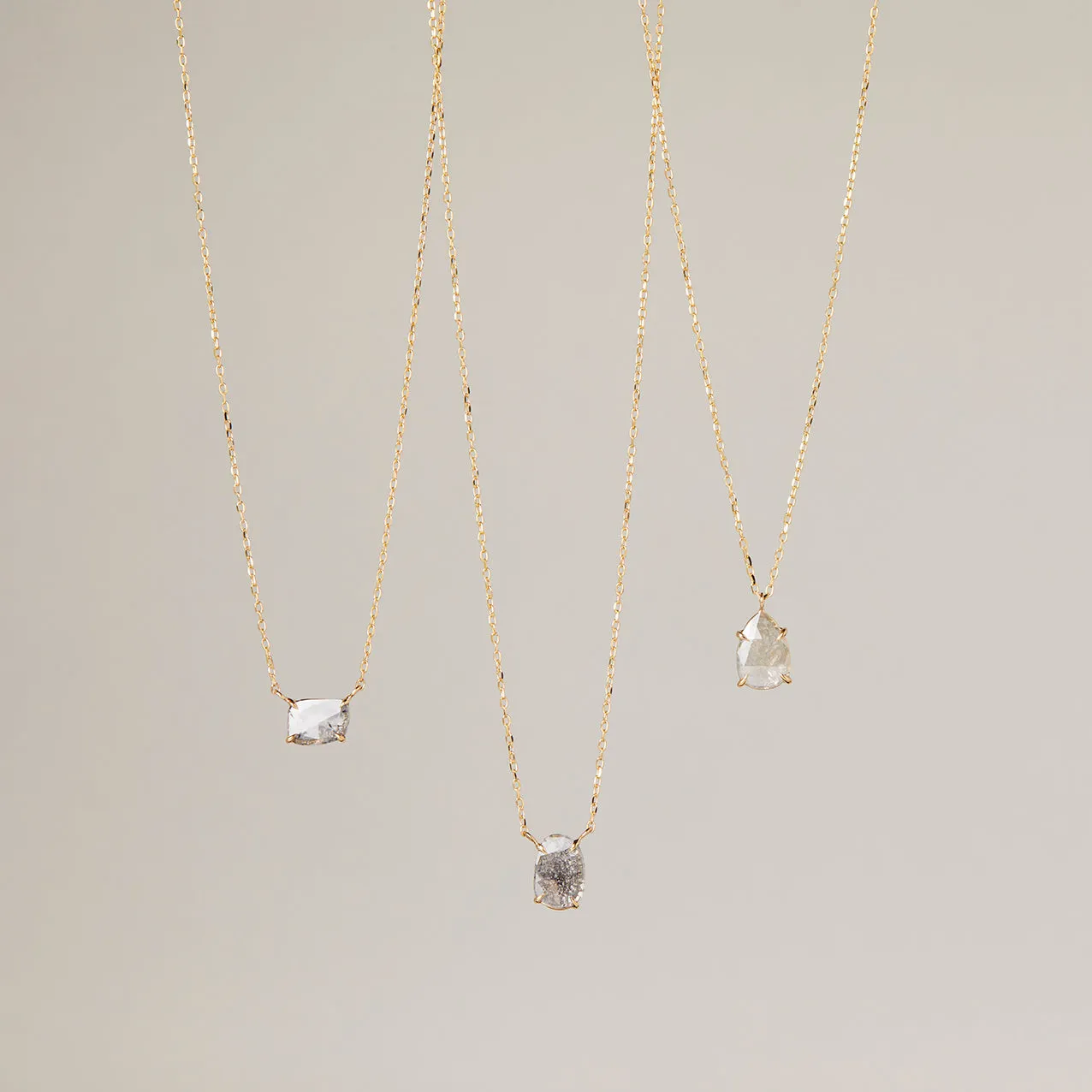 0.78 Carat One-of-a-Kind Diamond Slice Necklace | DN3-OOAK