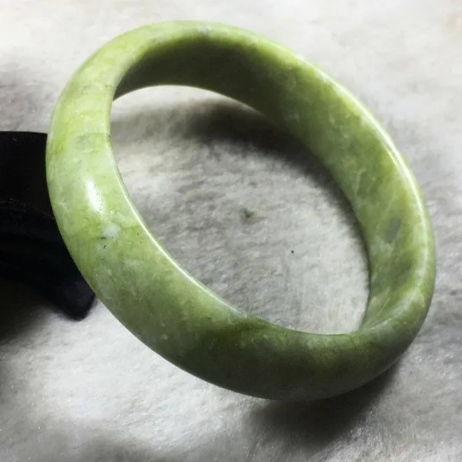 10% OFF- 53/54/55 mm Certified Natural Jadeite Emerald Jade Bangle《Grade A》005