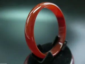 10% OFF- 53/54/55 mm Certified Natural Red Emerald A*Jade HandCarved Bangle A1940