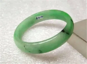 10% OFF- 54/55/56 mm Certified Natural Emerald A Jade HandCarved Bangle A1604