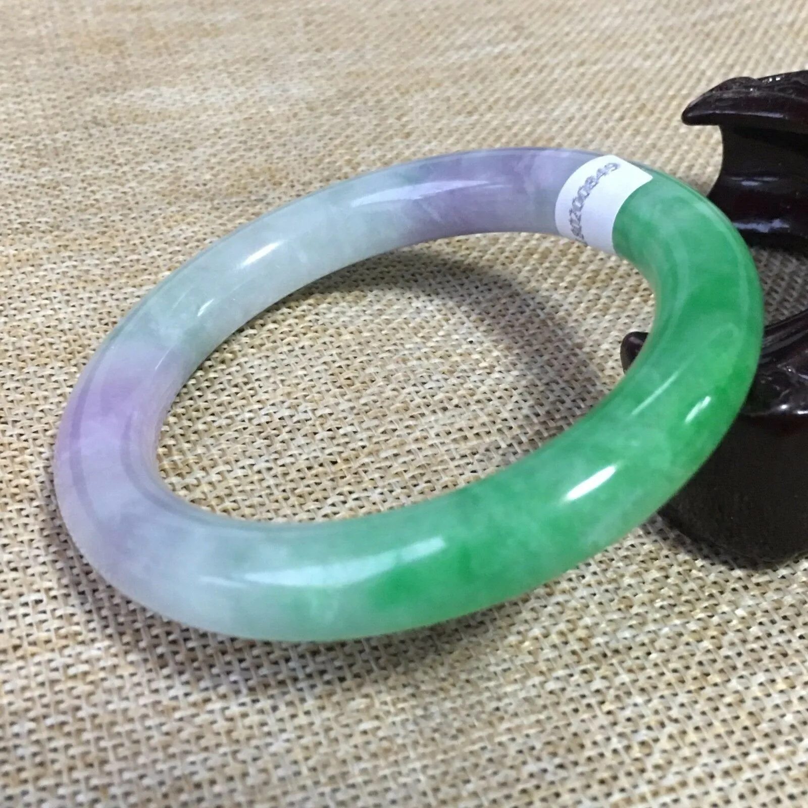 10% OFF- 55/56/57mm Certified Natural 3 Color Jadeite Emerald A*Jade HandCarved Bangle HA0849