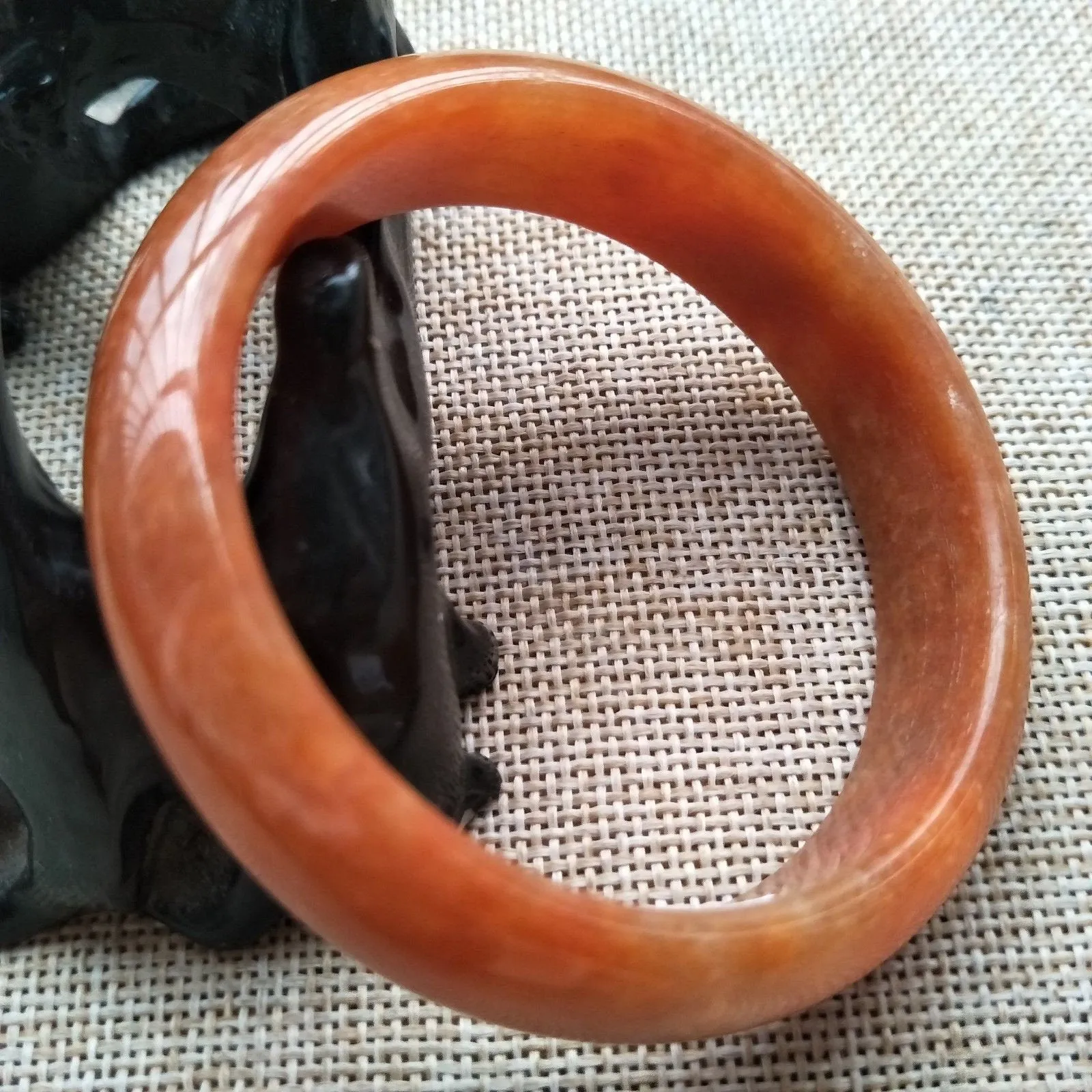 10% OFF- 55/56/57mm Certified Natural Jadeite Emerald A*Jade Caved Bangle W560