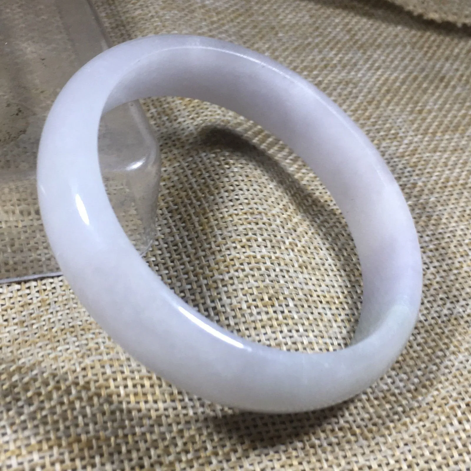 10% OFF- 55/56/57mm Certified Natural Lavender Jadeite Emerald A*Jade HandCarved Bangle T063