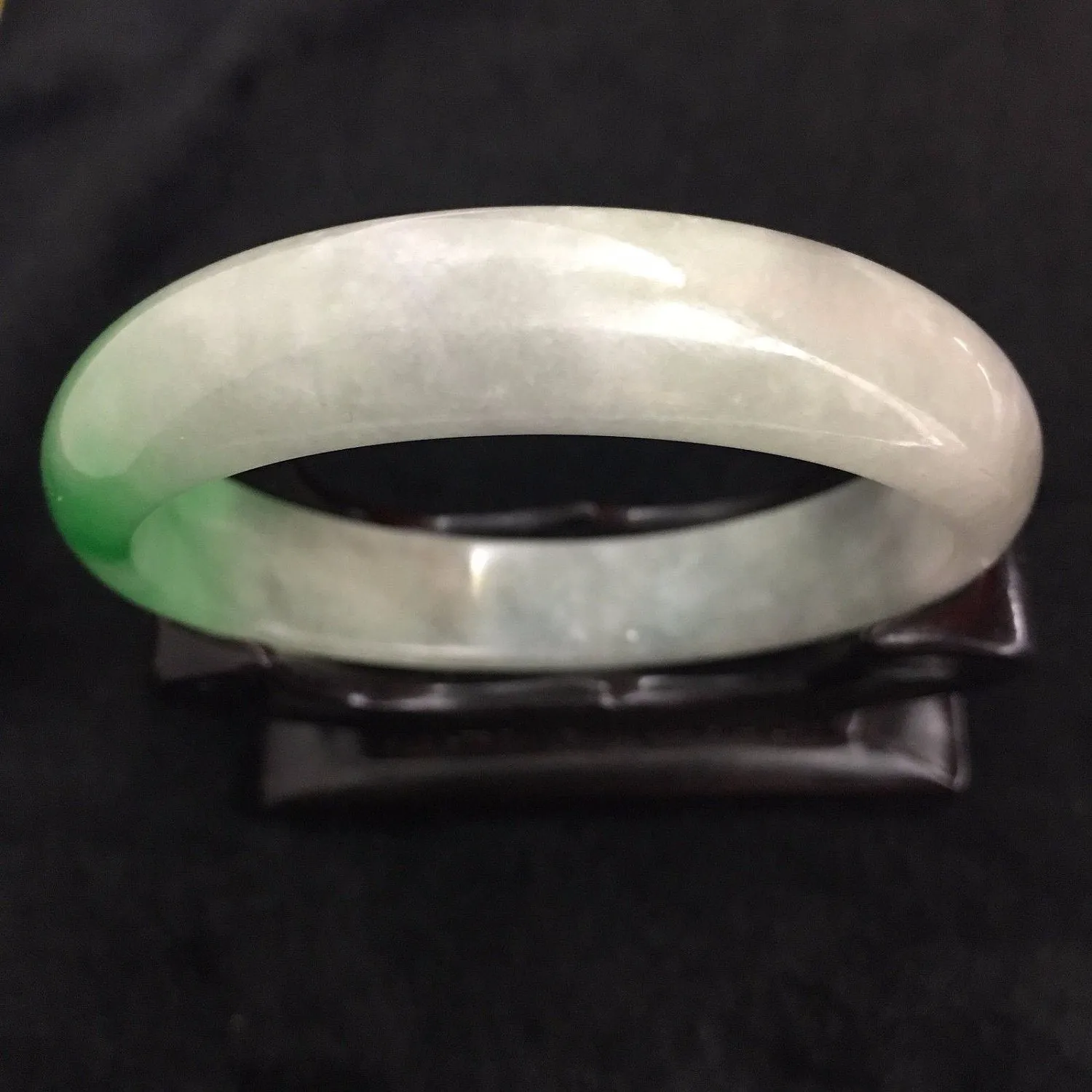 10% OFF- 56/57/58 mm Certified Natural Ice Jadeite Emerald A Jade HandCarved Bracelet Bangle 2825