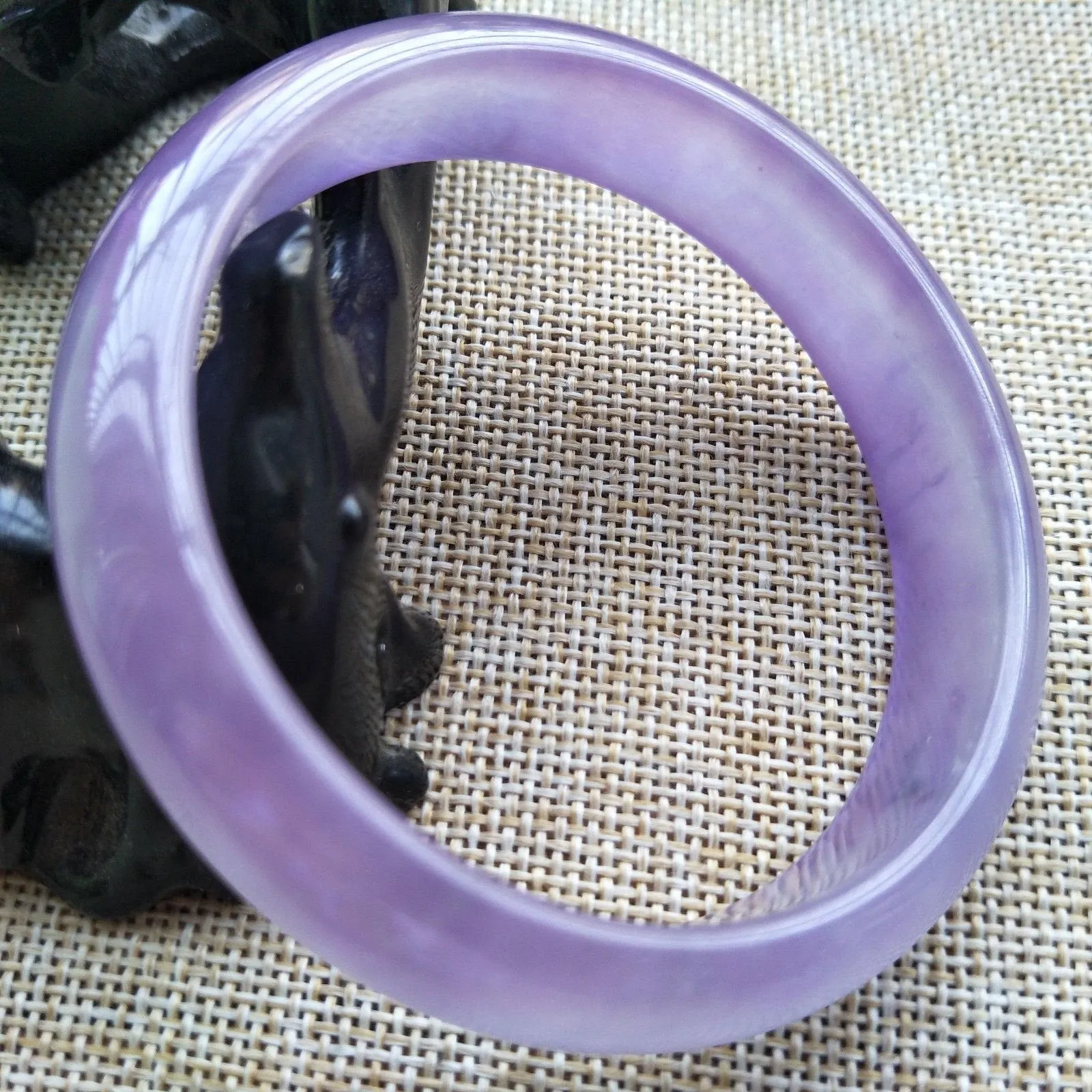 10% OFF- 56/57/58 mm Certified Natural Jadeite Emerald A*Jade HandCarved Bangle T103