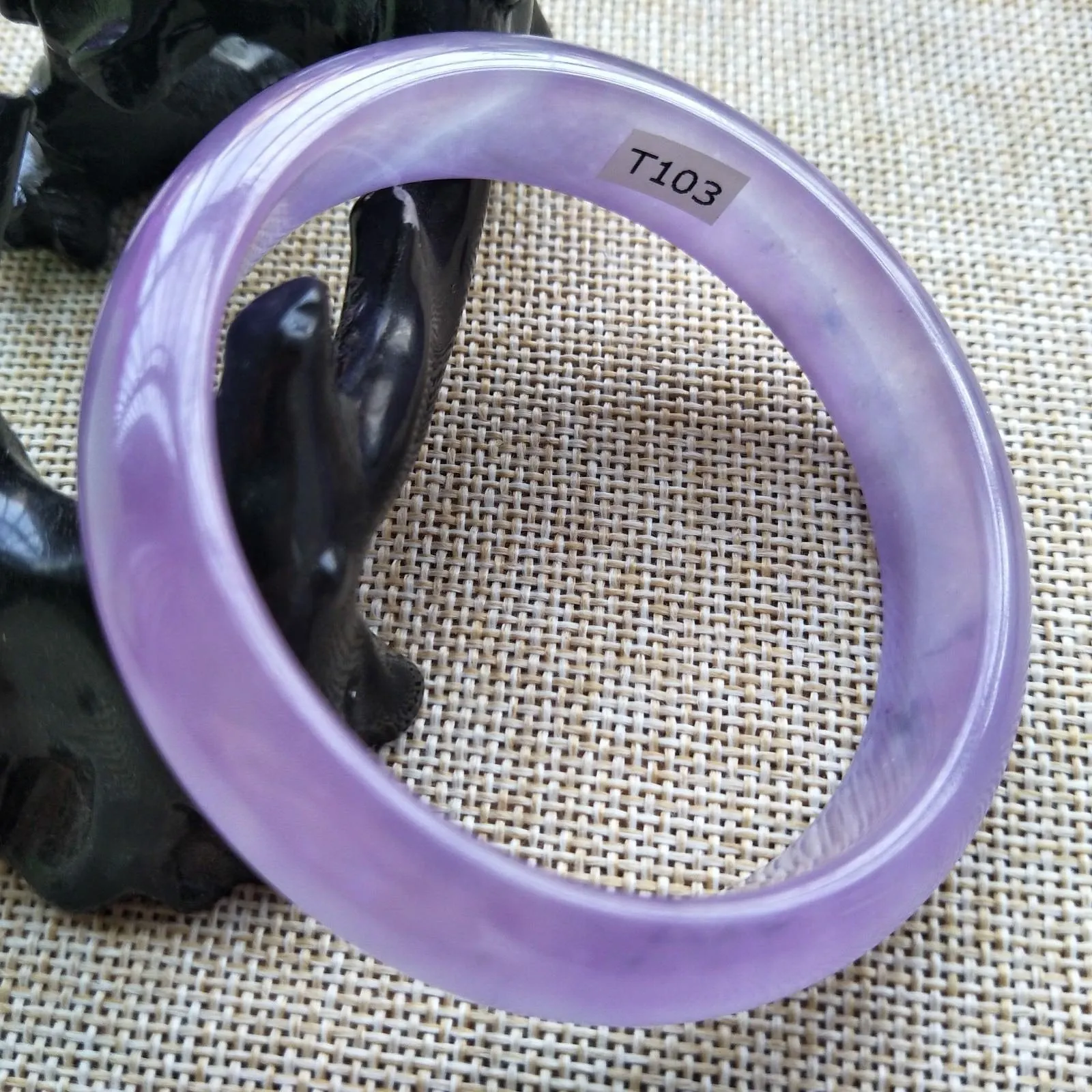 10% OFF- 56/57/58 mm Certified Natural Jadeite Emerald A*Jade HandCarved Bangle T103