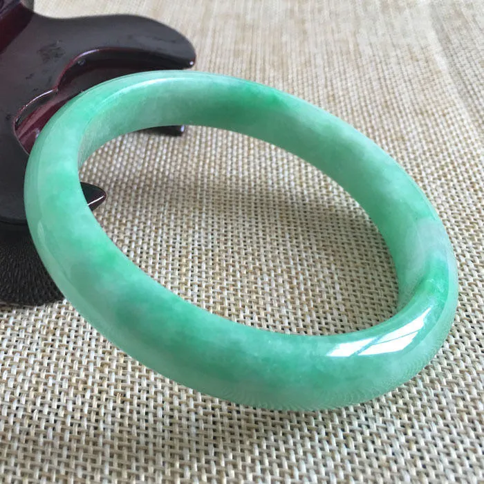 10% OFF- 56/57/58 mm Certified Natural Jadeite Emerald Jade Bangle《Grade A》A2021