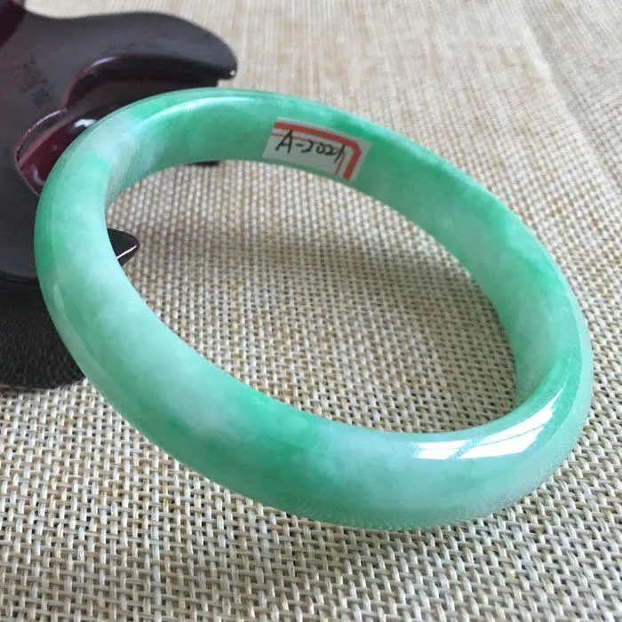 10% OFF- 56/57/58 mm Certified Natural Jadeite Emerald Jade Bangle《Grade A》A2021