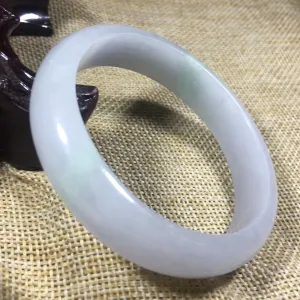 10% OFF- 56/57/58 mm Certified Natural Lavender Jadeite Emerald A Jade HandCarved Bangle B019