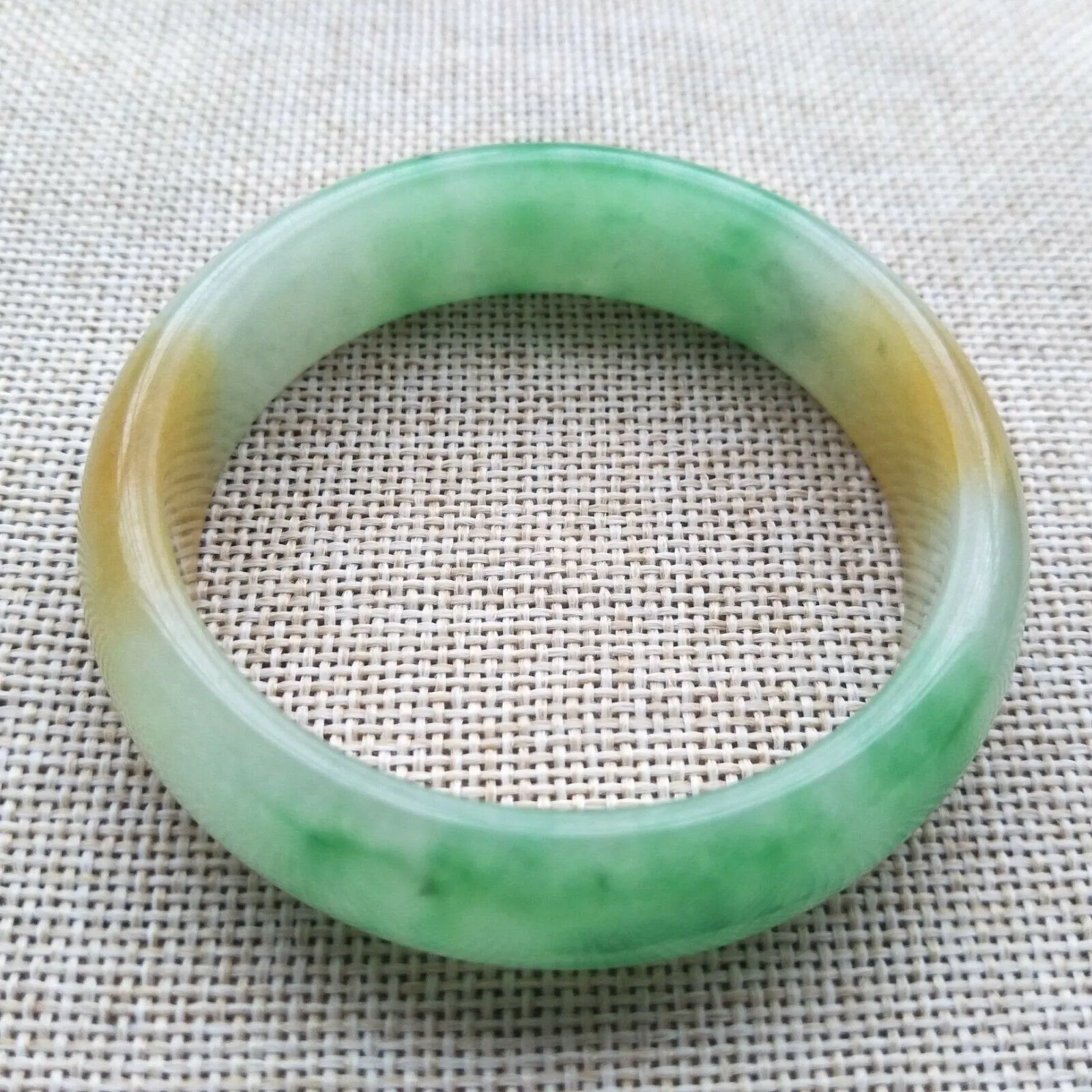 10% OFF- 56/57/58mm Certified Natural 3 Color Jadeite Emerald A*Jade HandCarved Bangle F317