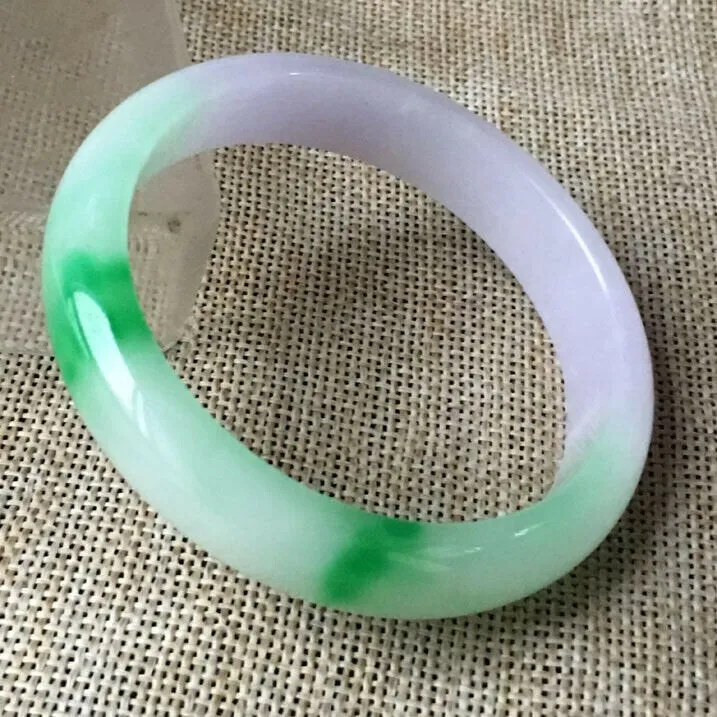 10% OFF- 56/57/58mm Certified Natural 3 Color Jadeite Emerald A*Jade HandCarved Bangle HA5543