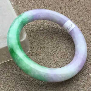 10% OFF- 56/57/58mm Certified Natural 3 Color Jadeite Emerald A*Jade HandCarved Bangle x2045
