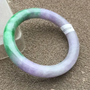 10% OFF- 56/57/58mm Certified Natural 3 Color Jadeite Emerald A*Jade HandCarved Bangle x2057