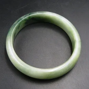 10% OFF- 56/57/58mm Certified Natural Ice Jadeite Emerald A*Jade HandCarved Bracelet Bangle A1939