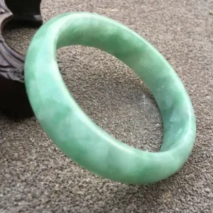 10% OFF- 56/57/58mm Certified Natural Jadeite Emerald A*Jade Handcarved Bangle x9413