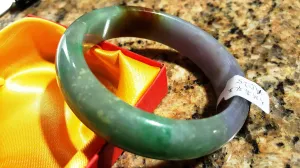10% OFF- 57/58/59 mm Certified Natural Jadeite Emerald Jade Bangle《Grade A》A025