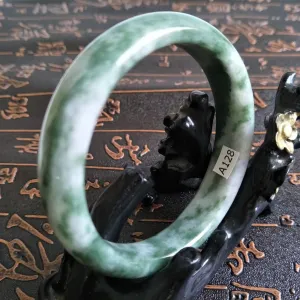 10% OFF- 57/58/59 mm Certified Natural Jadeite Emerald Jade Bangle《Grade A》A128