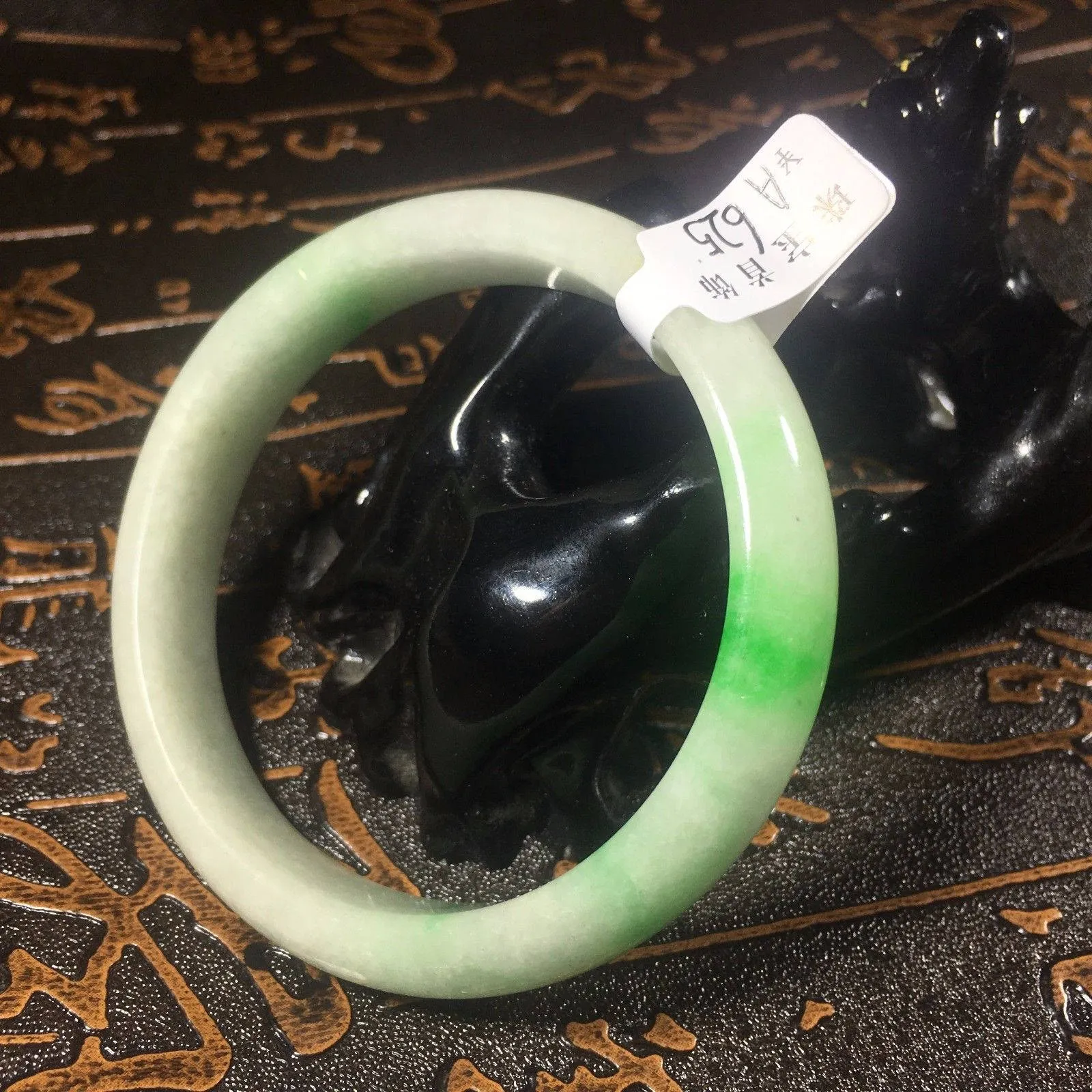 10% OFF- 57/58/59 mm Certified Natural Jadeite Emerald Jade Bangle《Grade A》A625