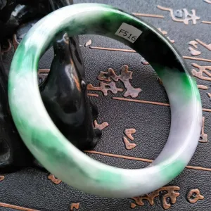 10% OFF- 57/58/59 mm Certified Natural Jadeite Emerald Jade Bangle《Grade A》F516