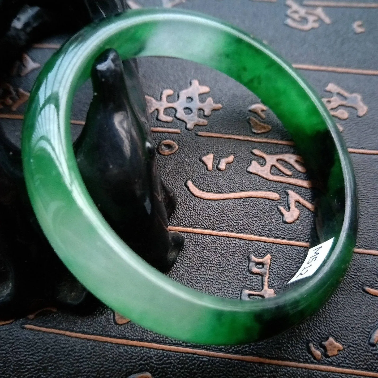 10% OFF- 57/58/59 mm Certified Natural Jadeite Emerald Jade Bangle《Grade A》M512