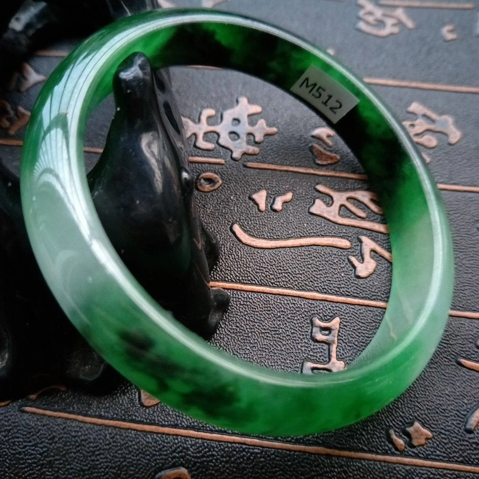 10% OFF- 57/58/59 mm Certified Natural Jadeite Emerald Jade Bangle《Grade A》M512