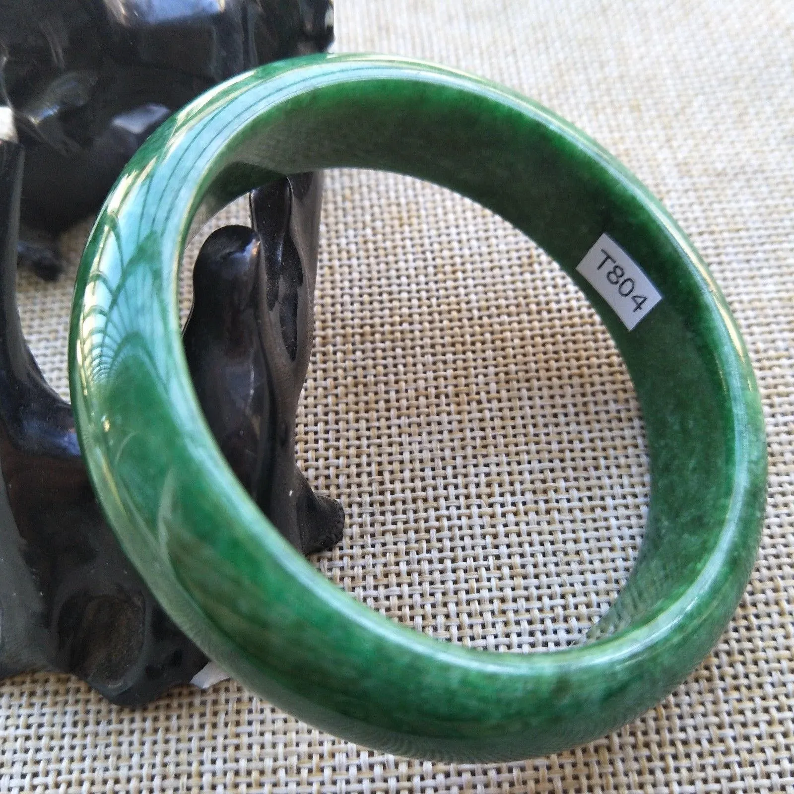 10% OFF- 57/58/59 mm Certified Natural Jadeite Emerald Jade Bangle《Grade A》T804