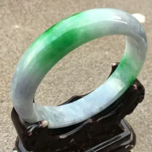 10% OFF- 57/58/59mm Certified Natural 3 Color Jadeite Emerald A*Jade HandCarved Bangle x4001