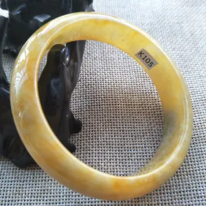 10% OFF- 57/58/59mm Certified Natural Jadeite Emerald A*Jade Caved Bangle K105