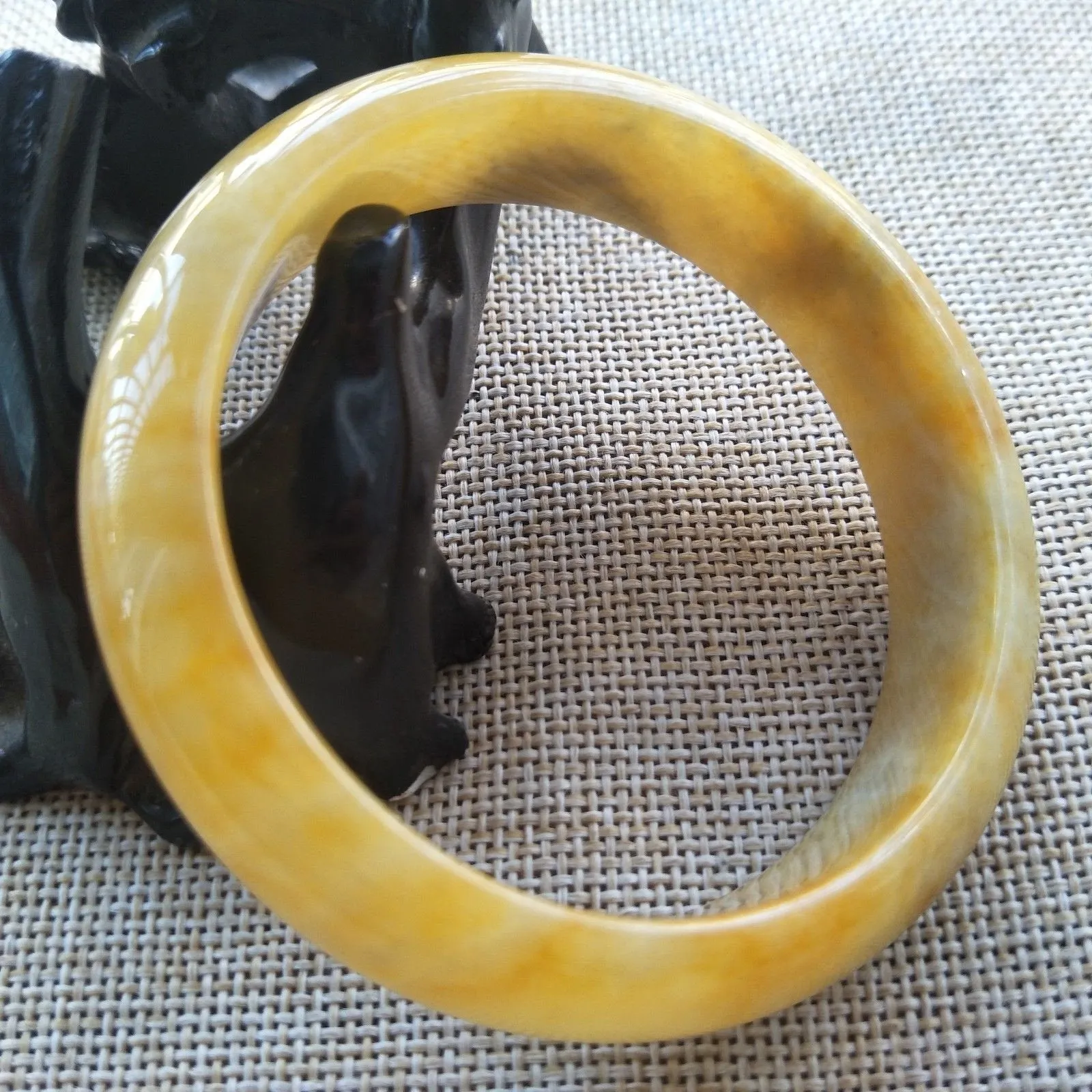 10% OFF- 57/58/59mm Certified Natural Jadeite Emerald A*Jade Caved Bangle K105