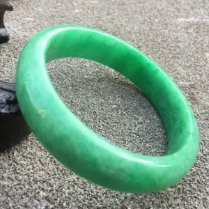 10% OFF- 57/58/59mm Certified Natural Jadeite Emerald A*Jade HandCarved Bracelet Bangle x9405