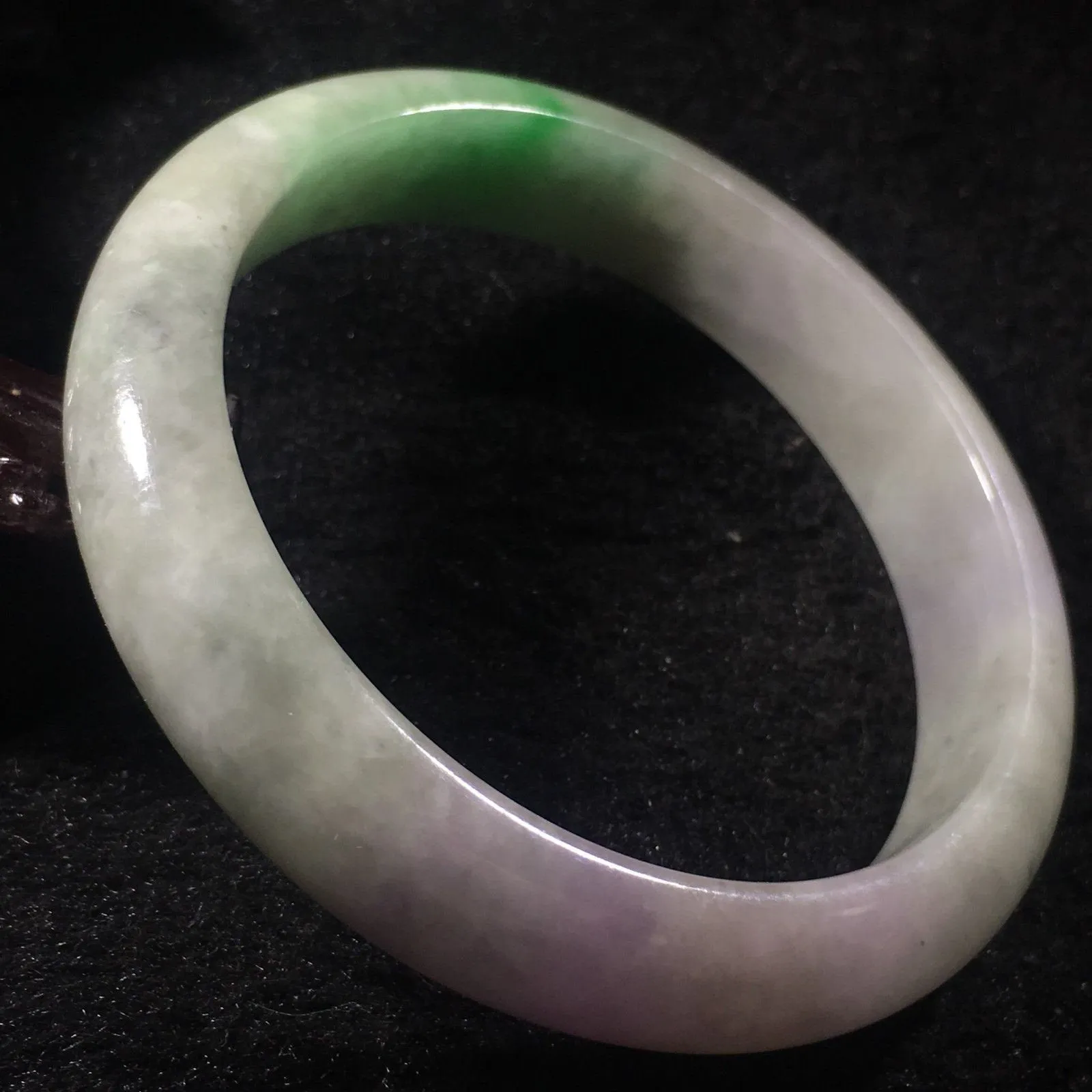 10% OFF- 58/59/60 mm Certified Natural 3 Color Jadeite Emerald A*Jade HandCarved Bangle A065