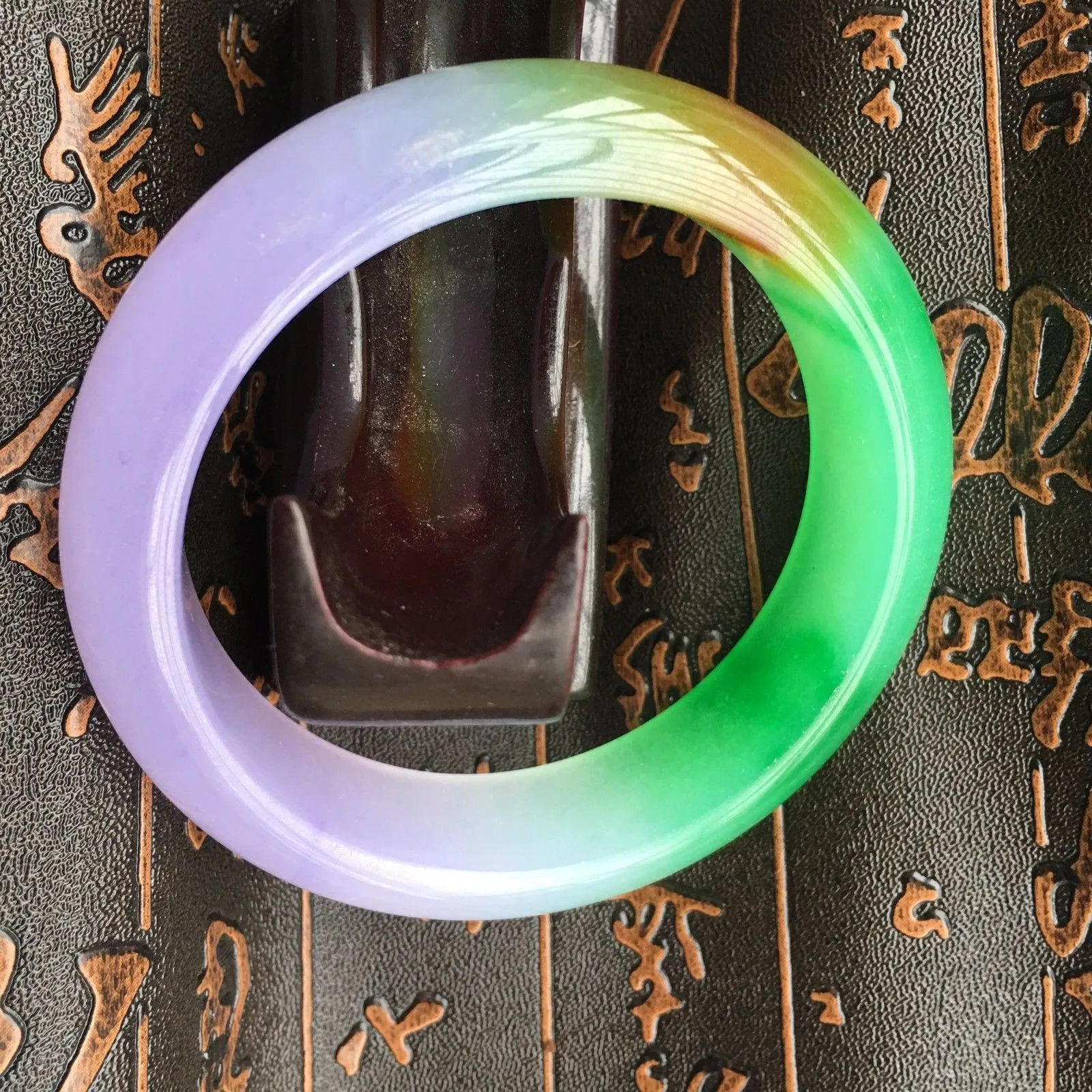10% OFF- 58/59/60 mm Certified Natural Ice Jadeite Emerald Jade Bangle《Grade A》