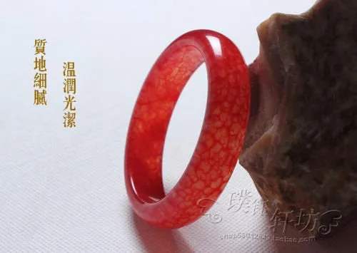 10% OFF- 58/59/60 mm Certified Natural Red Jadeite Emerald A*Jade HandCarved Bangle