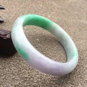 10% OFF- 58/59/60mm Certified Natural 3 Color Jadeite Emerald A*Jade HandCarved Bangle x2448