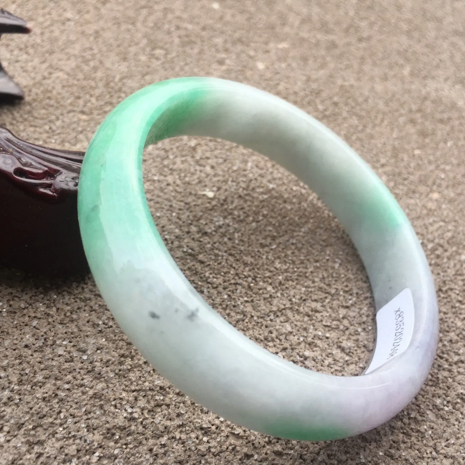 10% OFF- 58/59/60mm Certified Natural 3 Color Jadeite Emerald A*Jade HandCarved Bangle x2448