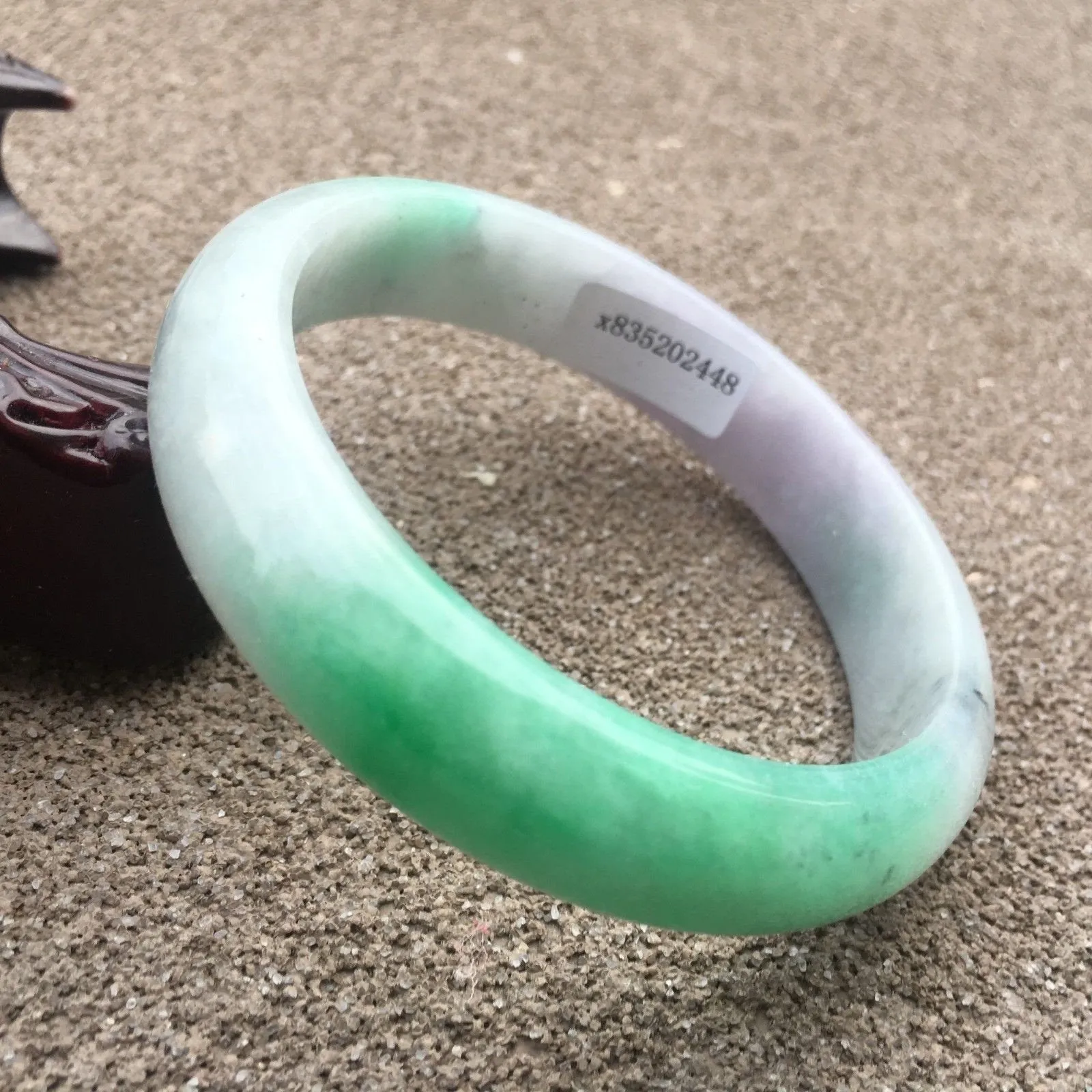 10% OFF- 58/59/60mm Certified Natural 3 Color Jadeite Emerald A*Jade HandCarved Bangle x2448