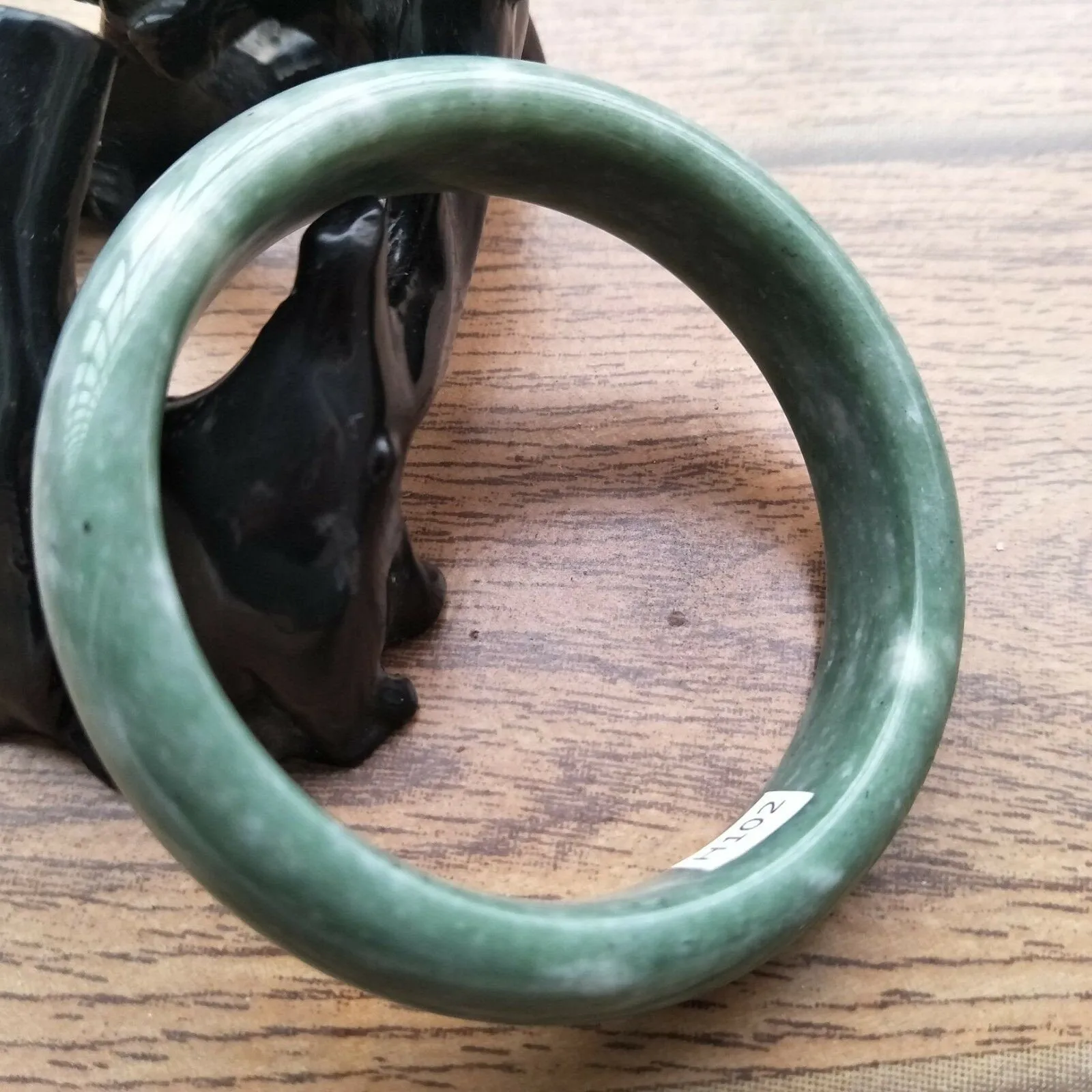 10% OFF- 58/59/60mm Certified Natural Oily Green Jadeite Emerald A*Jade HandCarved Bangle H102