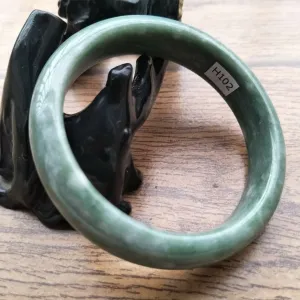 10% OFF- 58/59/60mm Certified Natural Oily Green Jadeite Emerald A*Jade HandCarved Bangle H102