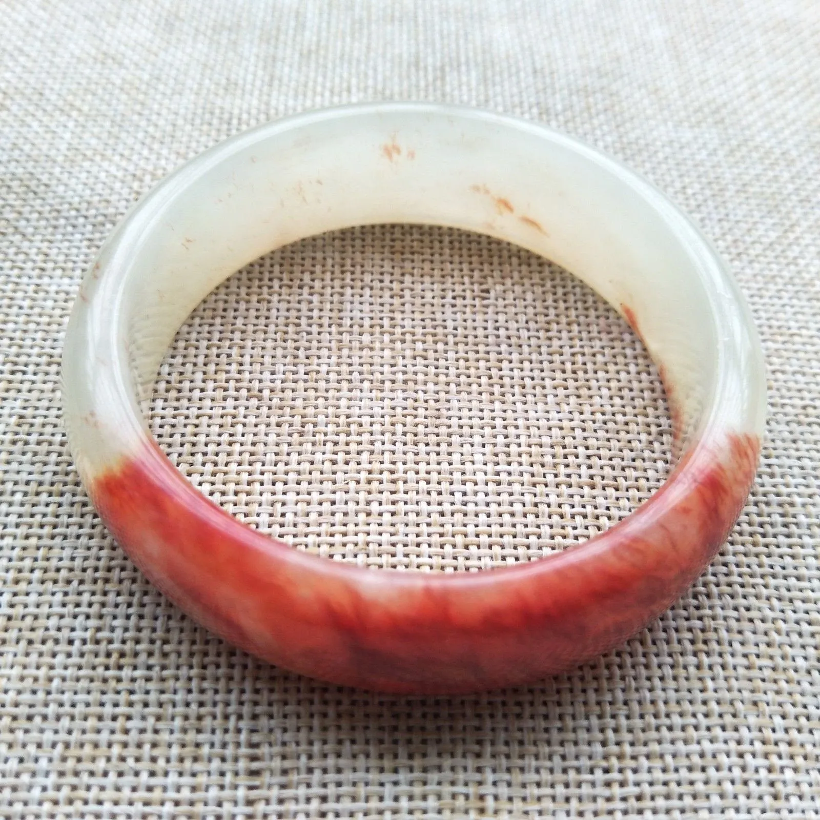 10% OFF- 58/59/60mm Certified Natural Red Xiu Emerald A*Jade HandCarved Bangle Z606