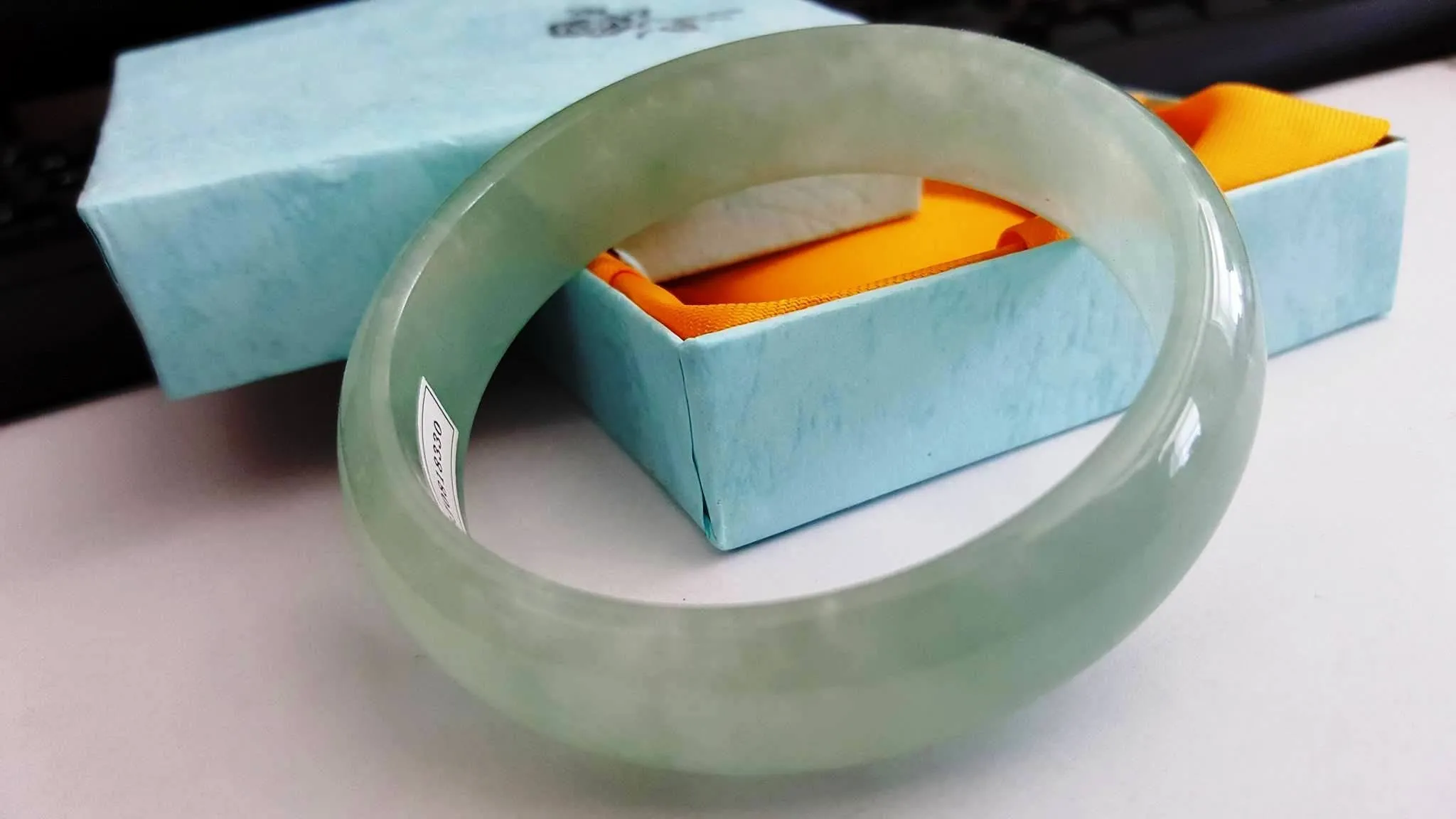 10% OFF- 59/60/61 mm Certified Natural Jadeite Emerald Jade Bangle《Grade A》BJ0818330