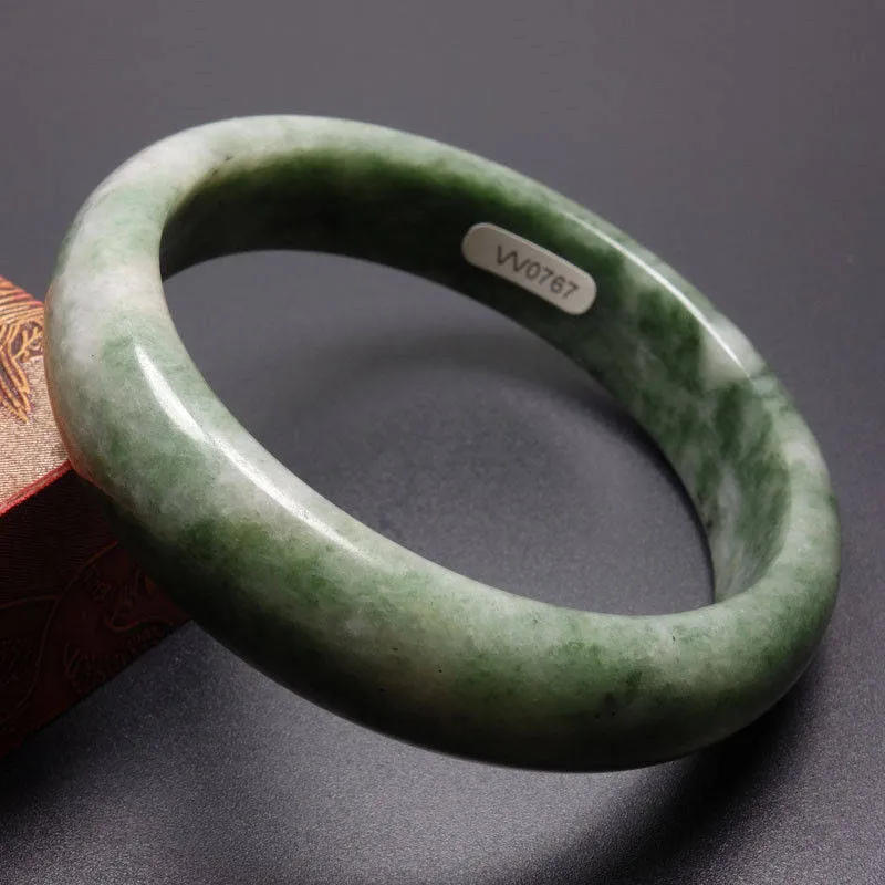 10% OFF- 59/60/61 mm Certified Natural Jadeite Emerald Jade Bangle《Grade A》W0767