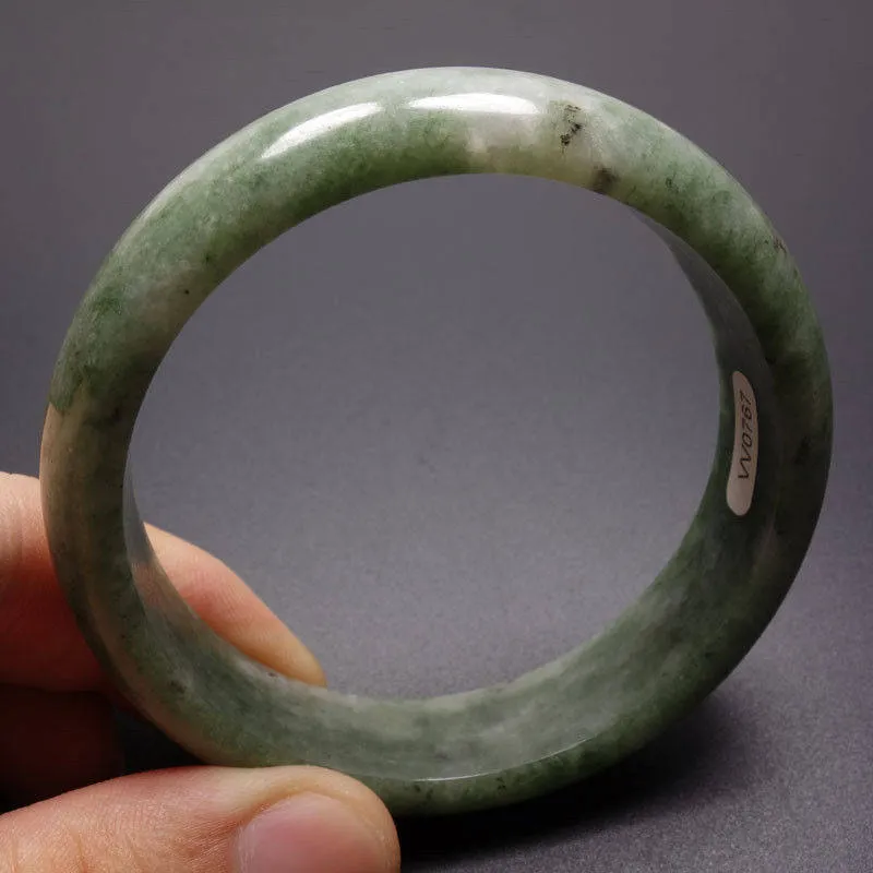 10% OFF- 59/60/61 mm Certified Natural Jadeite Emerald Jade Bangle《Grade A》W0767