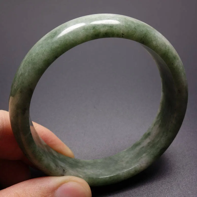 10% OFF- 59/60/61 mm Certified Natural Jadeite Emerald Jade Bangle《Grade A》W0767