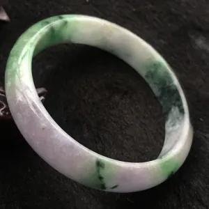 10% OFF- 59/60/61mm Certified Natural 3 Color Jadeite Emerald A*Jade HandCarved Bangle A014