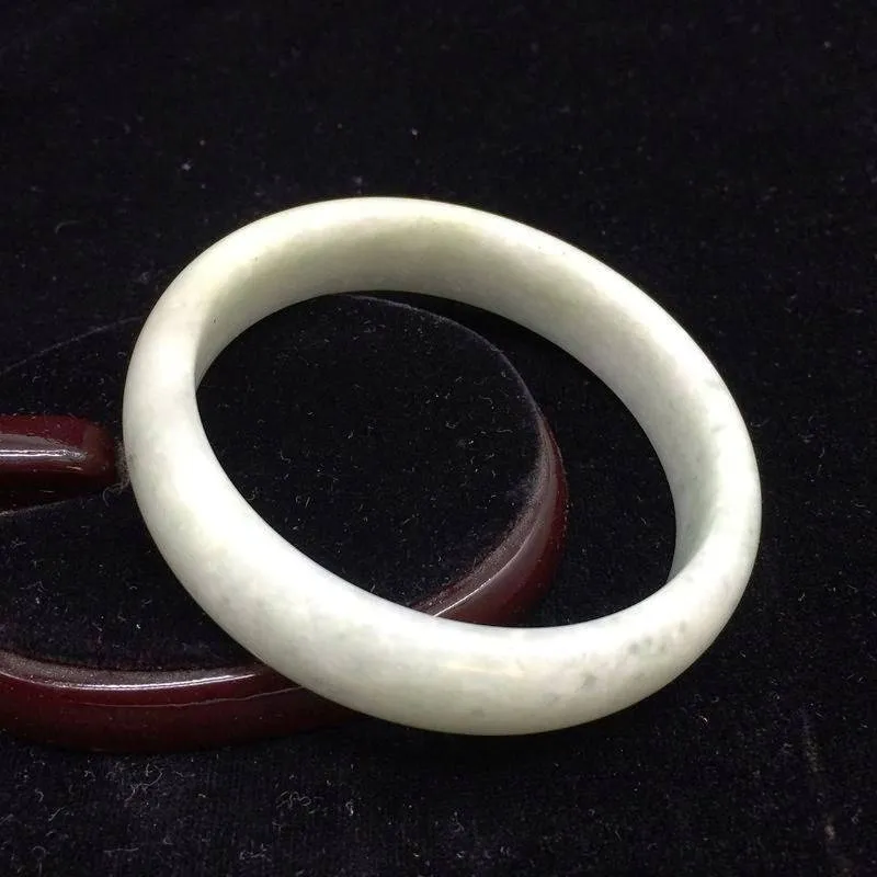 10% OFF- 60 mm-Certified Natural Jadeite Emerald Jade Bracelet Bangle《Grade A》A201721