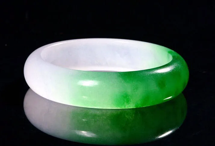 10% OFF- 60/61/62 mm Certified Natural Jadeite Emerald Jade Bangle《Grade A》