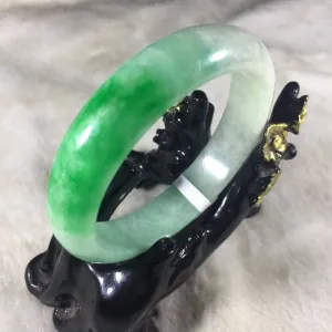 10% OFF- 60/61/62 mm Certified Natural Jadeite Emerald Jade Bangle《Grade A》A2012