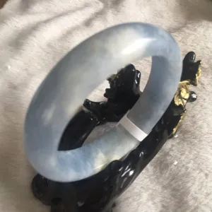 10% OFF- 60/61/62 mm Certified Natural Jadeite Emerald Jade Bangle《Grade A》A314
