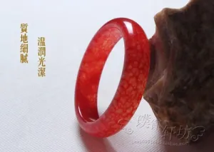 10% OFF- 60/61/62 mm Certified Natural Red Jadeite Emerald A*Jade HandCarved Bangle